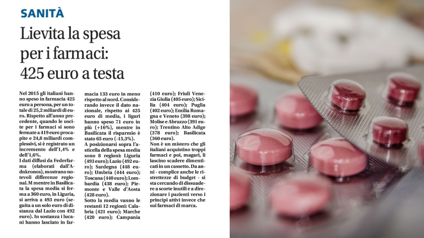 spesa per farmaci in Italia