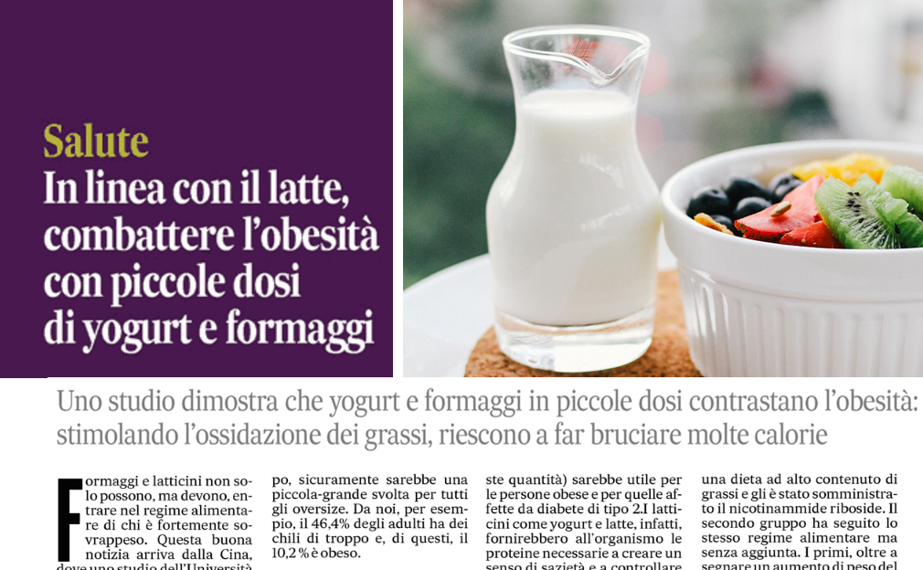 Latte e latticini non fanno ingrassare