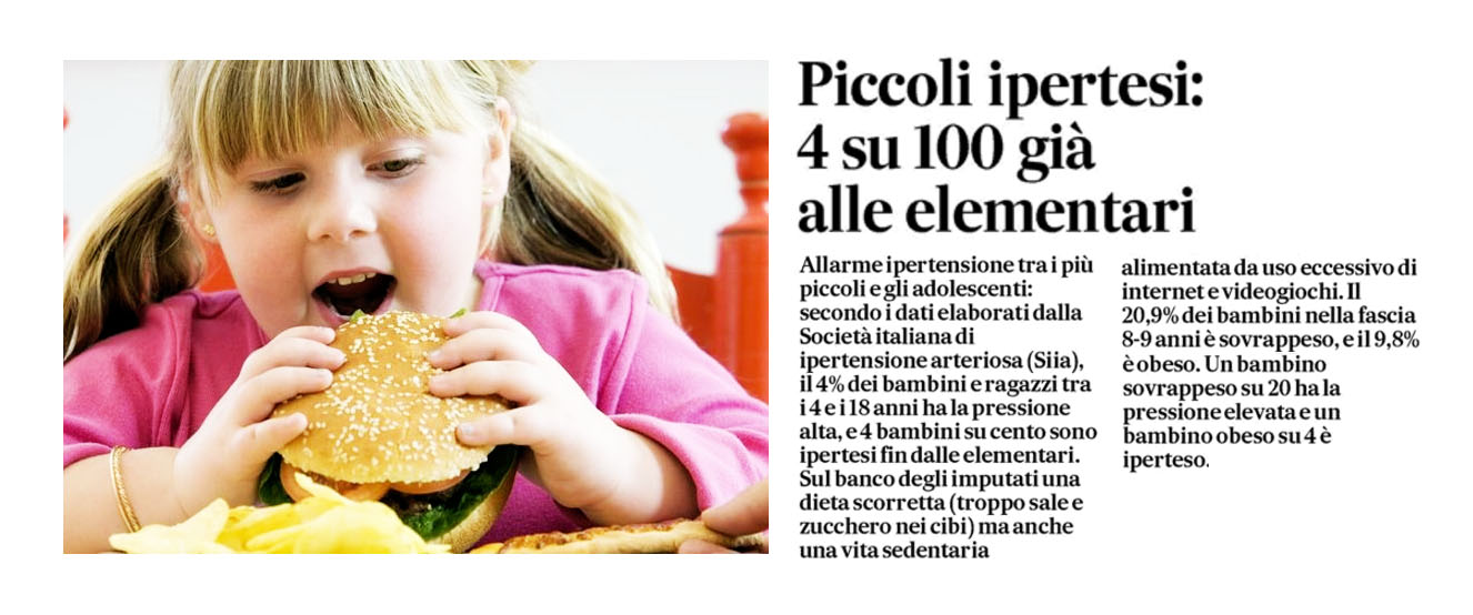 OBESITà INFANTILE IPERTENSIONE